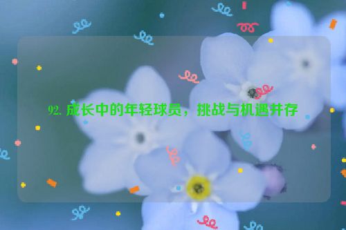 92. 成长中的年轻球员，挑战与机遇并存